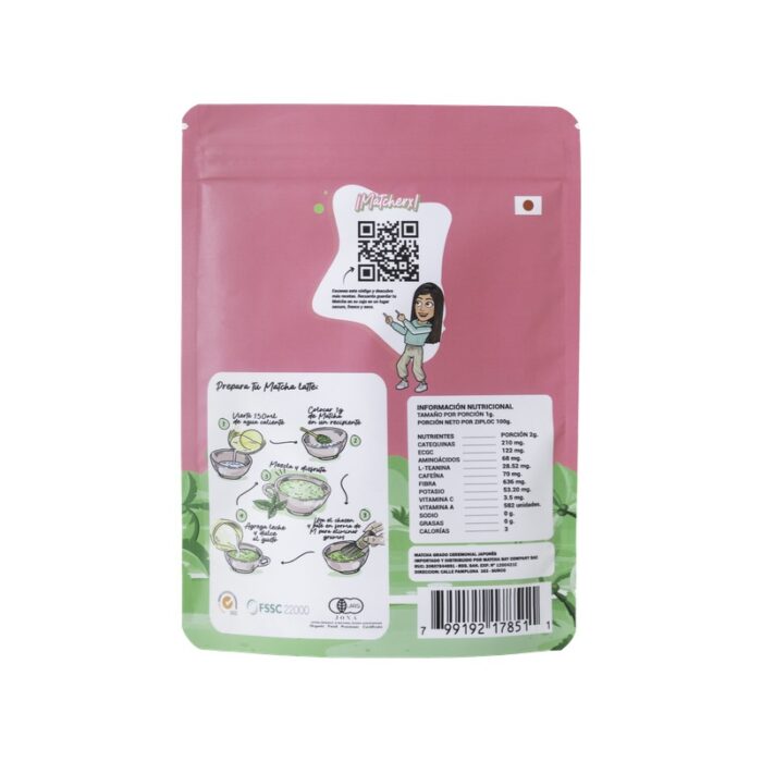 Matcha Ziploc 60gr. (Sora) - Imagen 2